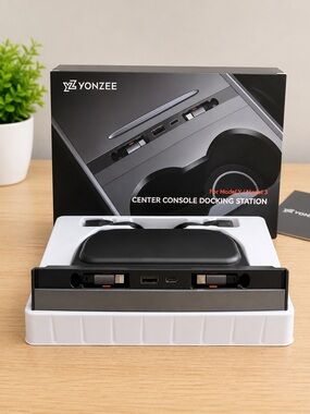 Yonzee Center Console Docking Station - Black